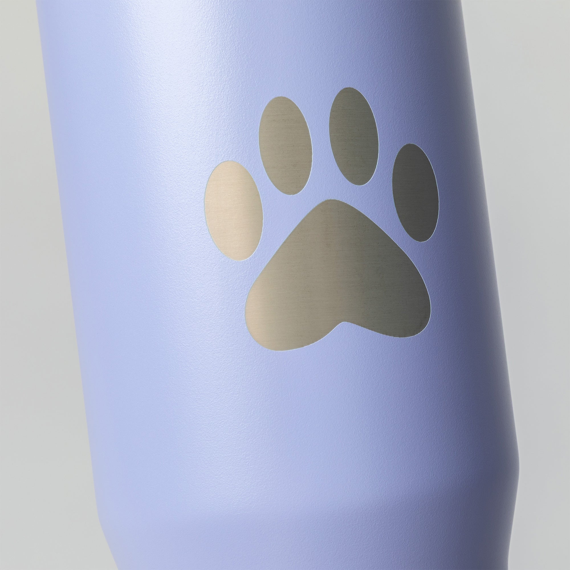 Paw Print Stainless Steel Tumbler with Flip Straw - 30 oz