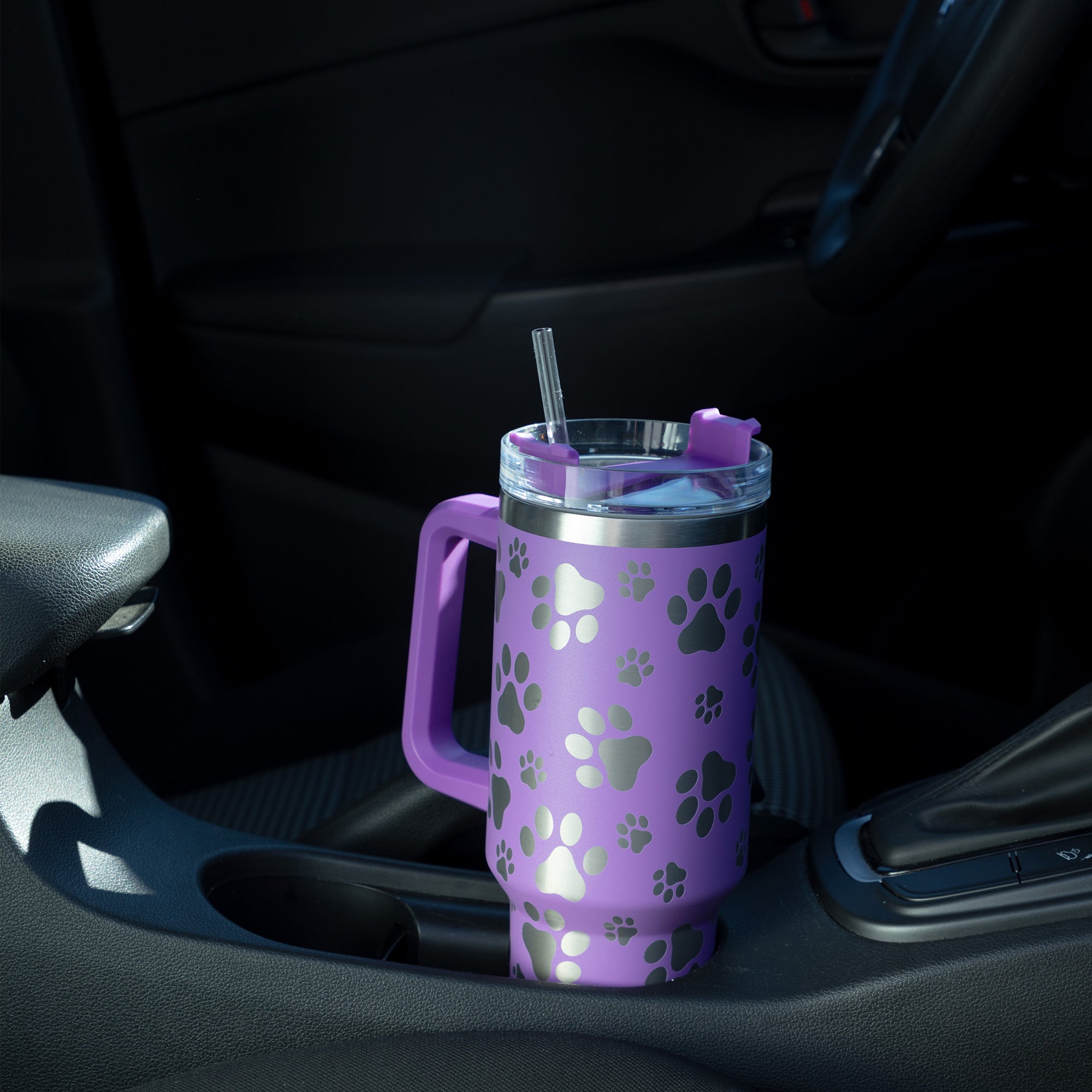 Paw Print Vacuum Sealed Stainless Steel Tumbler - 40 oz