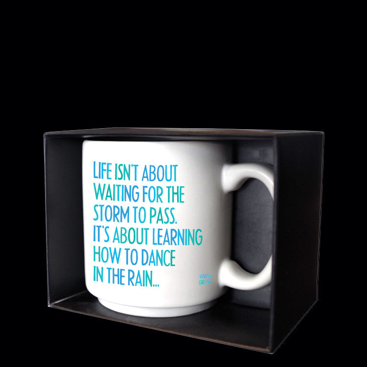 """dance in the rain"" mini mug"