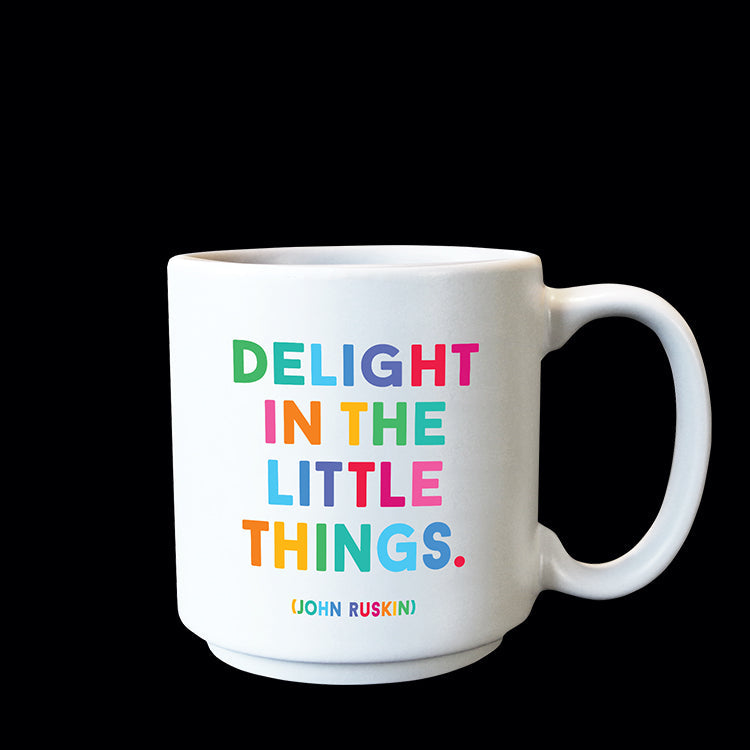 """delight in the little things"" mini mug"