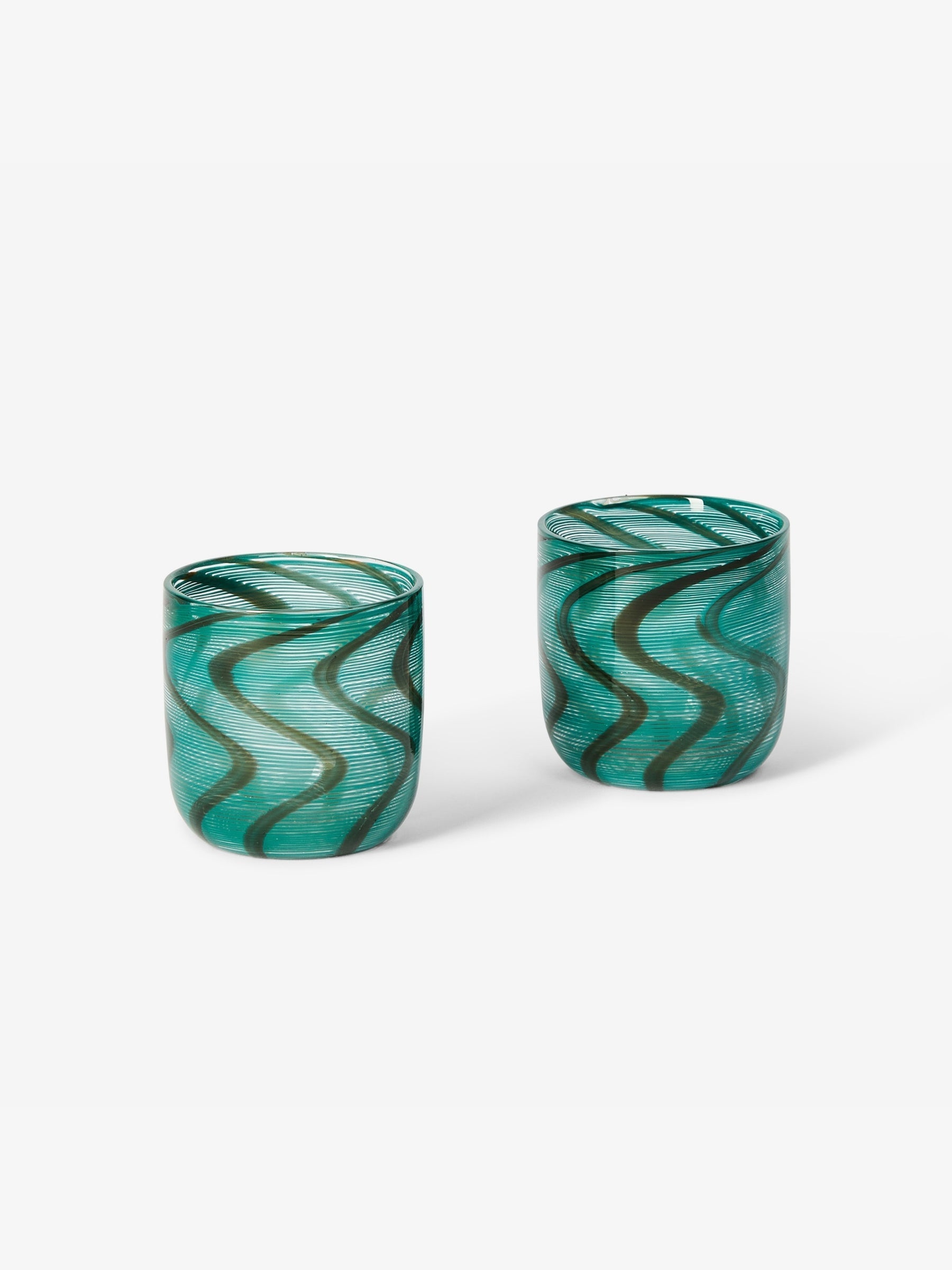 Swirl Green Tumbler Set