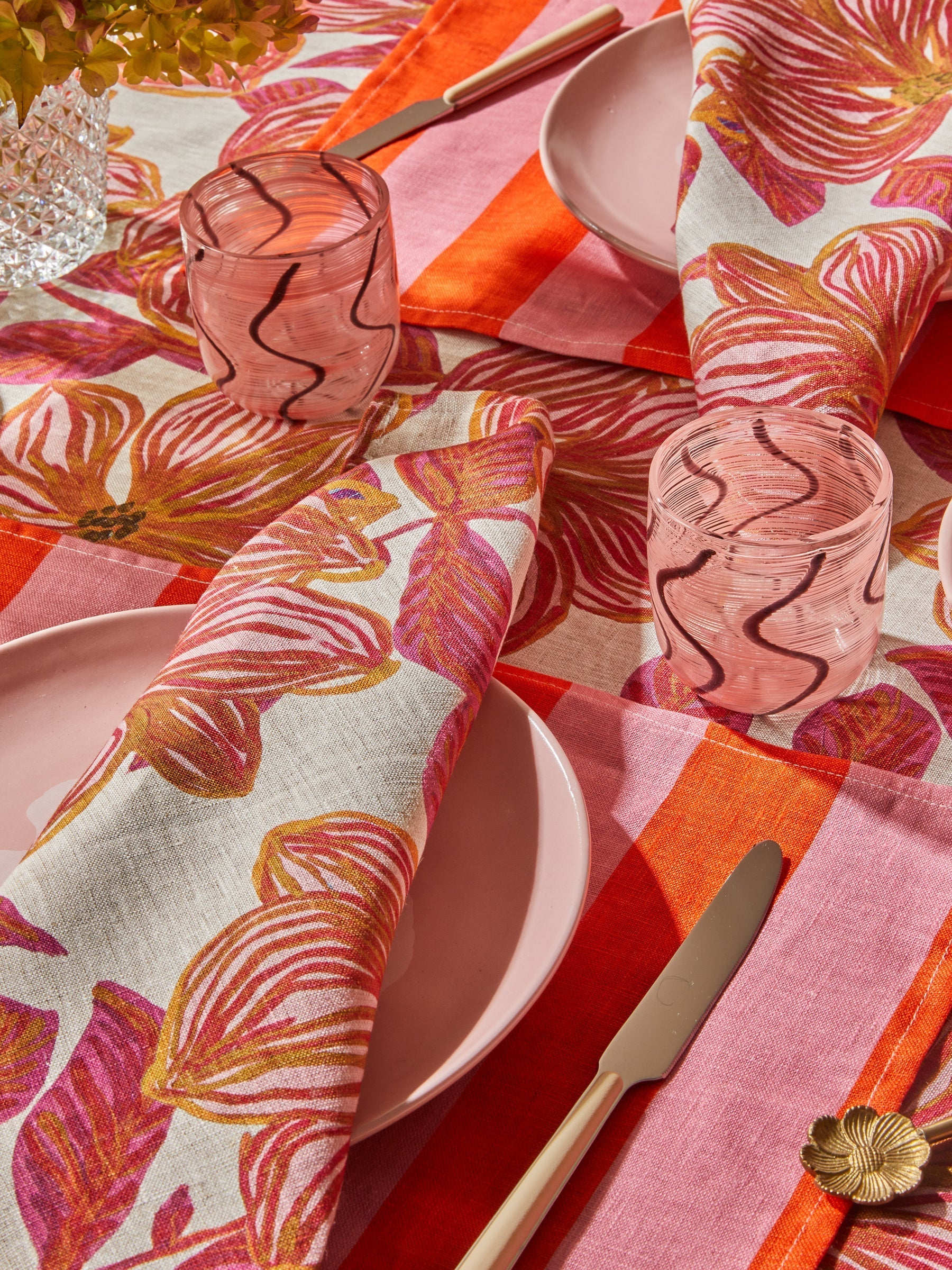 Swirl Pink Tumbler Set