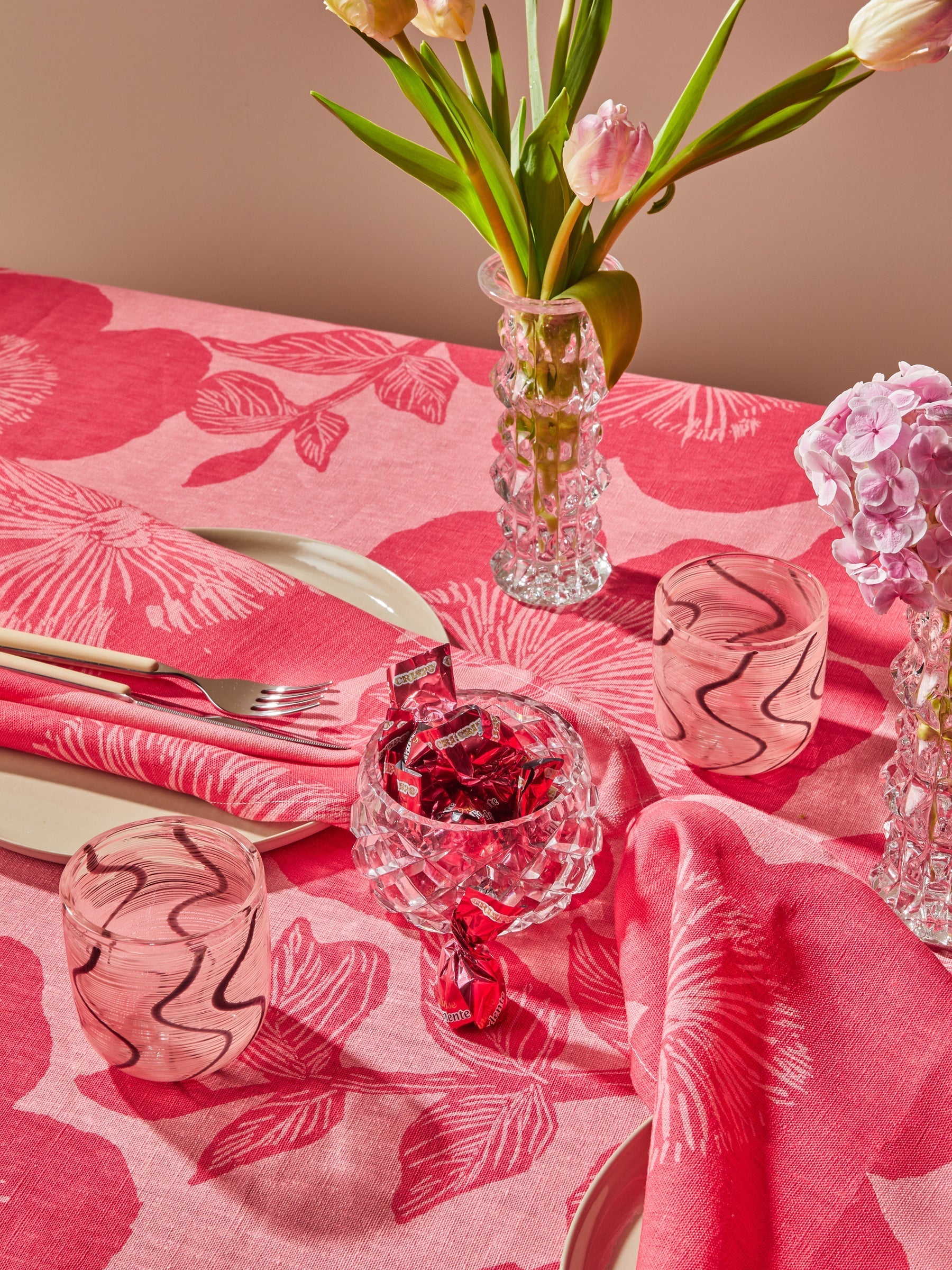 Swirl Pink Tumbler Set