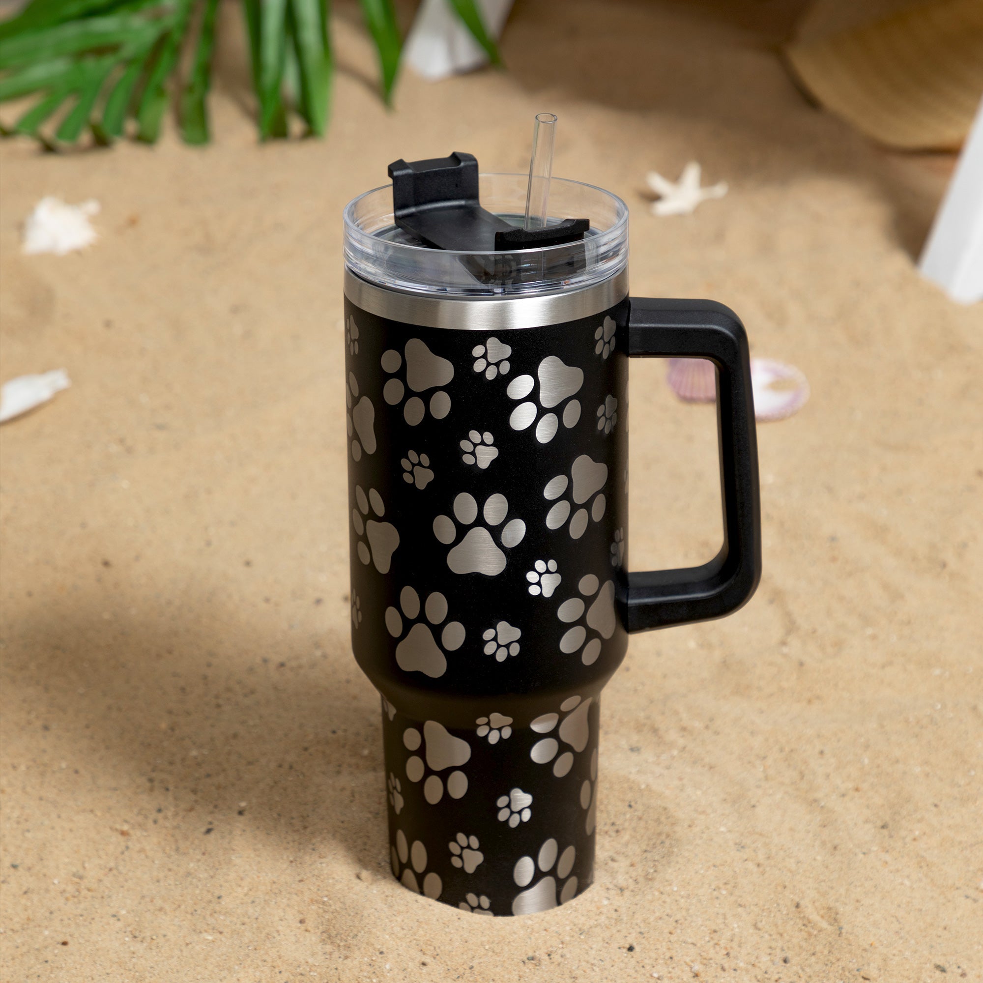 Paw Print Vacuum Sealed Stainless Steel Tumbler - 40 oz