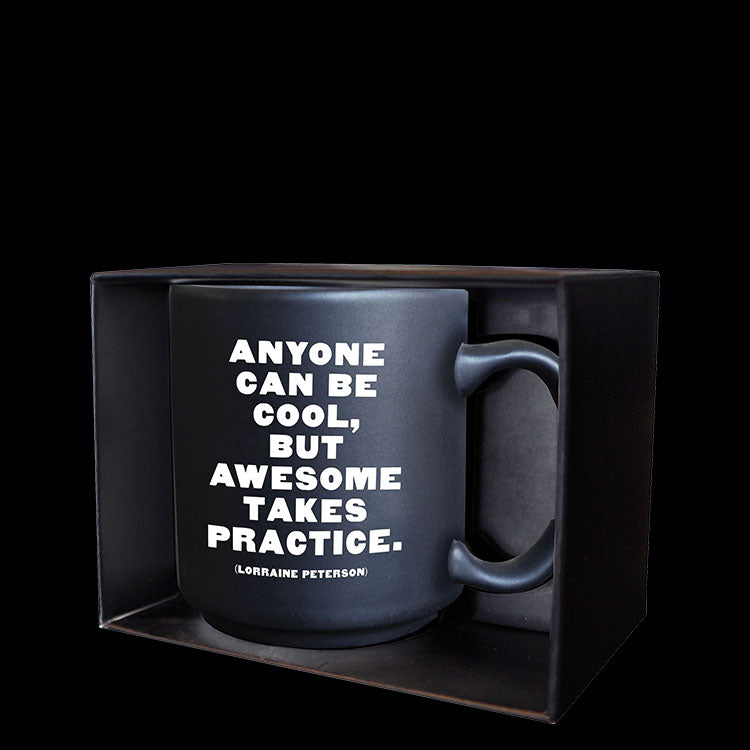"""anyone can be cool"" mini mug"