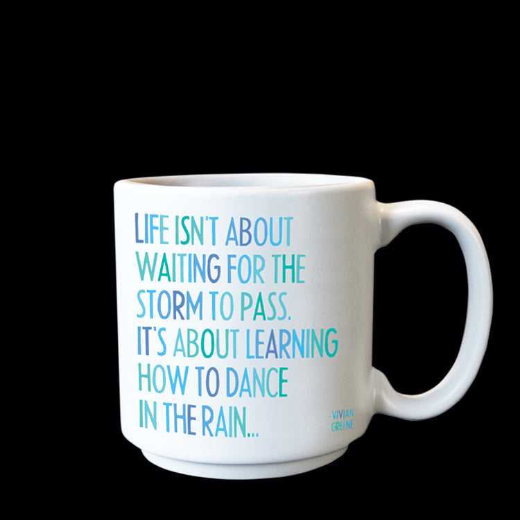 """dance in the rain"" mini mug"
