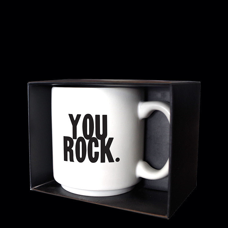 """you rock."" mini mug"