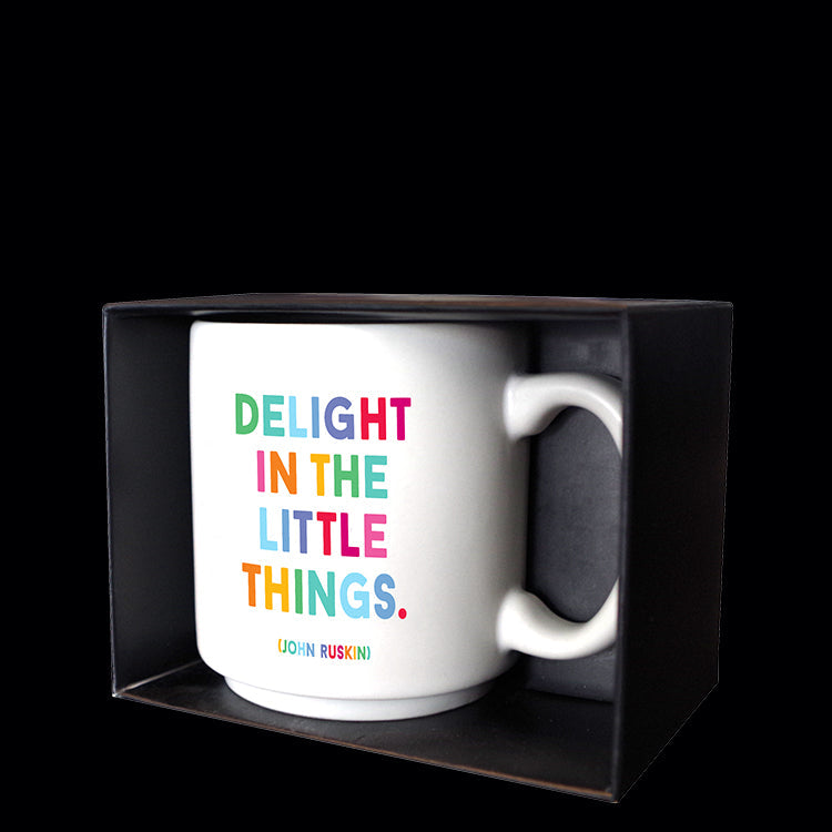 """delight in the little things"" mini mug"