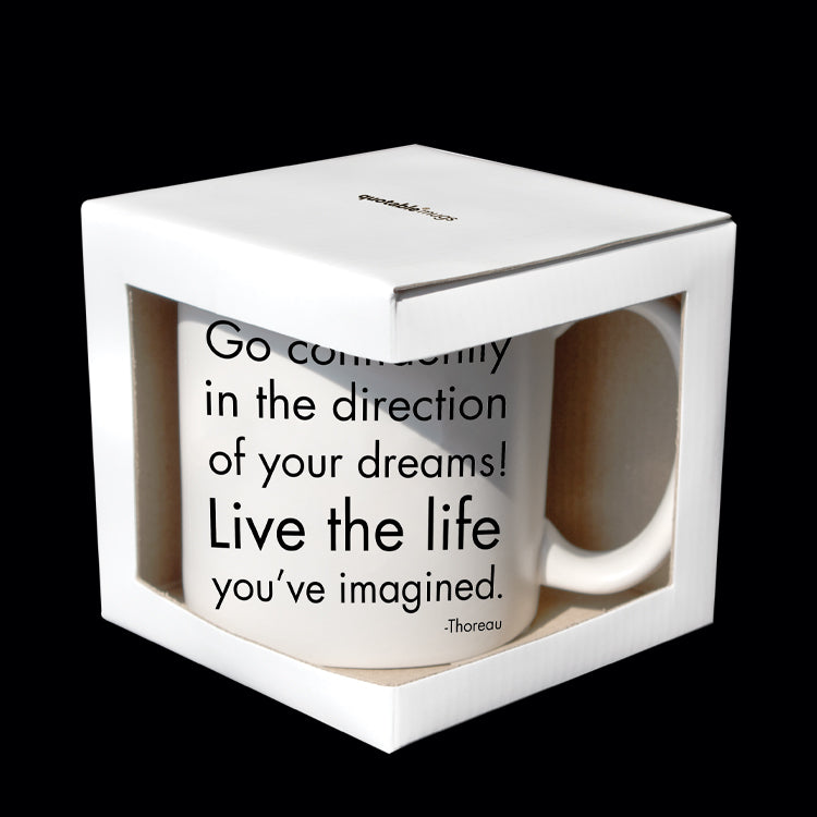 """go confidently"" mug"