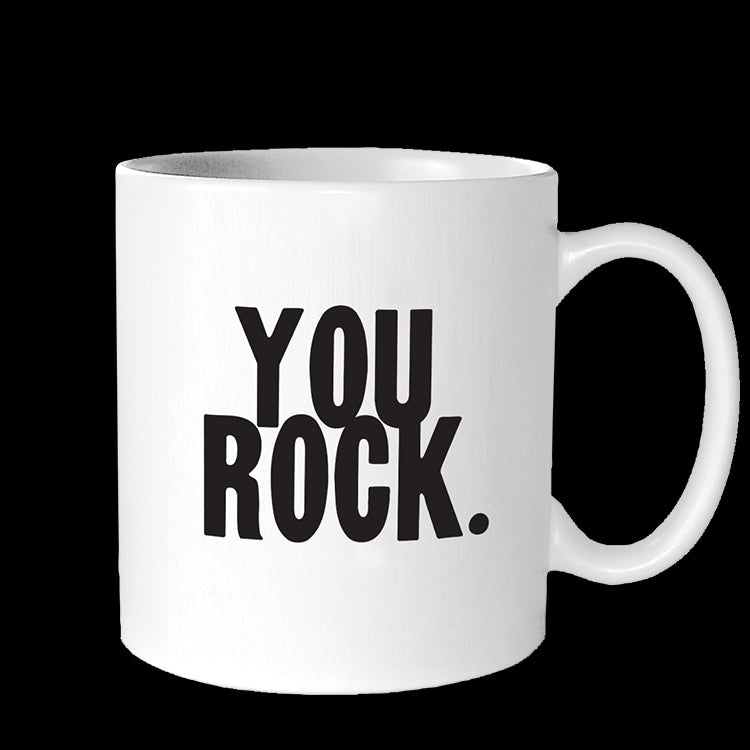 """you rock."" mug"