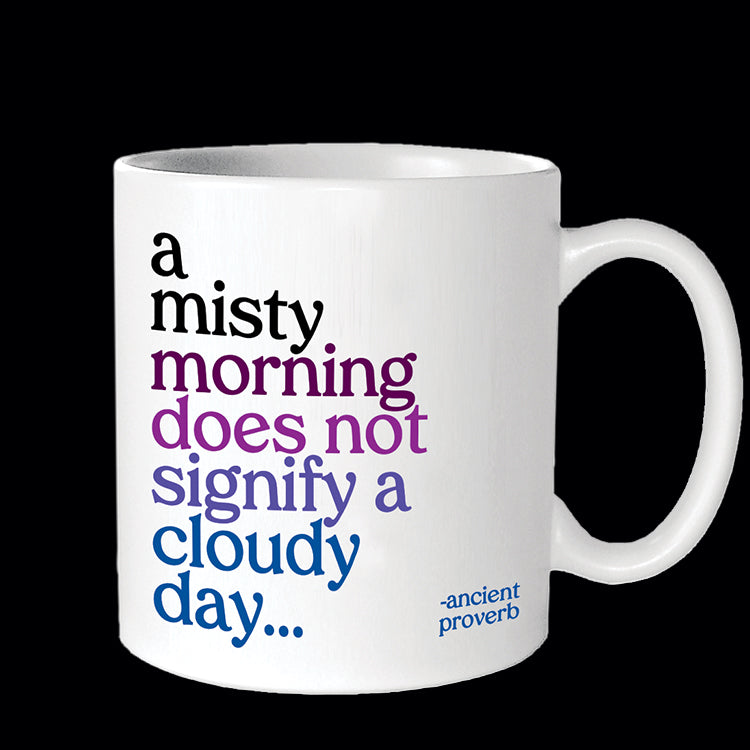 """a misty morning"" mug"