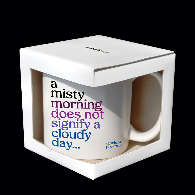 """a misty morning"" mug"